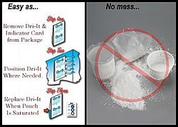 no spill moisture remover to prevent rust, mold and mildew